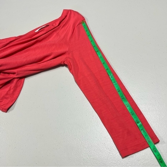 Maxmara Soft Jersey Faux Wrap 3/4 Sleeve Tops - Picture 8 of 8